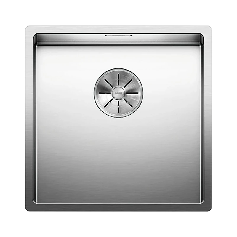 BLANCO CLARON 400-U | Stainless steel sink | Installation type: undermount installation | For 45 cm wide base cabinets | Resistant to scratches | Spacious bowl volume for optimum use | [44x44x19.9 cm]