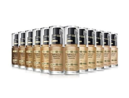 3 x Max Factor Miracle Match Blur & Nourish Foundation 30ml - 79 Honey Beige