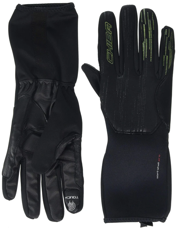 Chiba Men Softshell Gloves - Black, Large