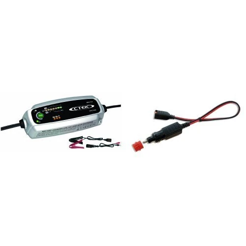 CTEK MXS 3.8 Multi Functional 7-stage battery charger 3.8 A (UK PLUG) and CTEK CTE-56263 CTEK Cigarette Lighter Connector Adaptor