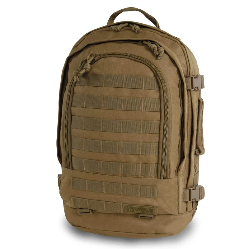 Highland Tactical Unisex's Rumble Tactical Backpack, Desert (Coyote), 18"