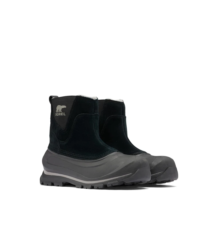 Sorel BUXTON PULL ON WATERPROOF Men's Snow Boots, Black (Black x Quarry), 14 UK