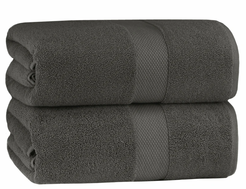 COTTON CRAFT Luxury Hotel Bath Sheet - 2 Pack Oversized 100% Cotton Towels
