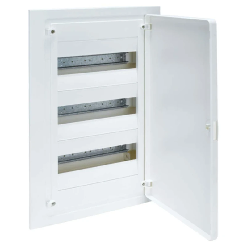 Hager Golf Flush Box Vf Series 3 Rows 36 Modules Door Opaque White