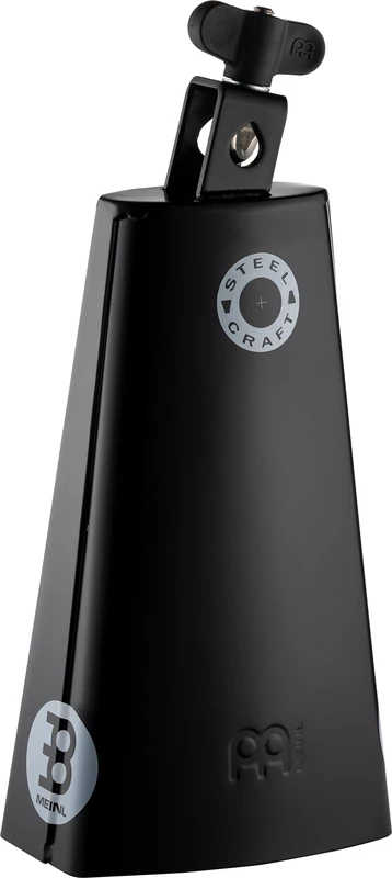 Meinl Percussion Steel Craft Cowbell - Very Large Idiophone - Length 8.5 Inches - Timbalero - Mountable - Powder-Coated Steel, Black (SCL850-BK)
