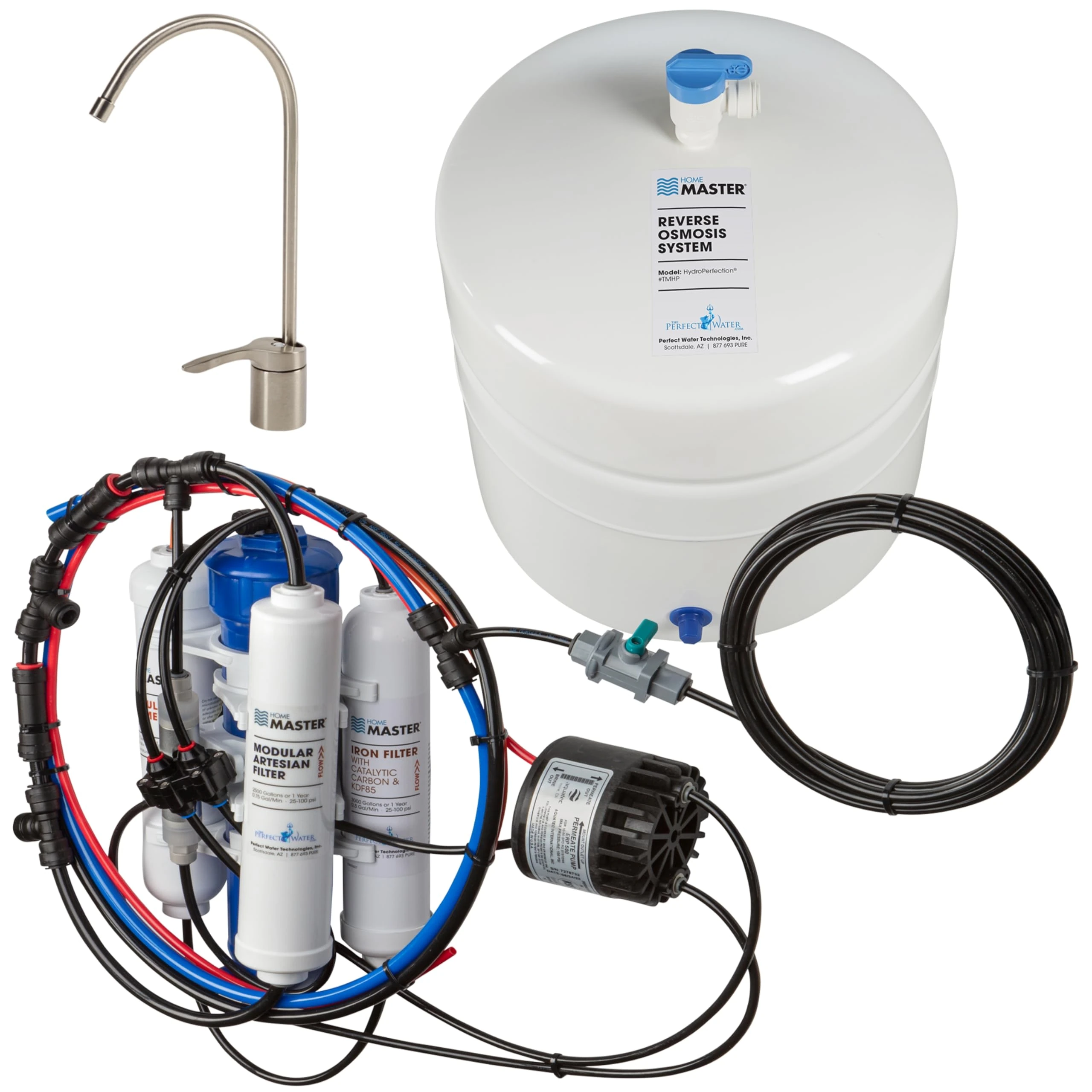 Home Master TMHP-L Hydroperfection Undersink Reverse Osmosis RO Filter Water Filter System