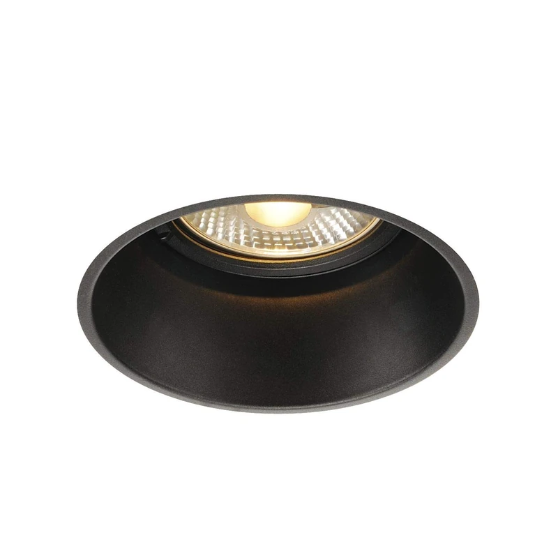 SLV recessed Ceiling Light Horn -T/spot, floodlight, Ceiling Spotlight, Ceiling Light, Built-in LED Light, Internal Lighting / GU10 75W Black