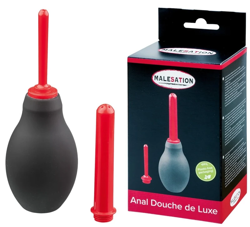 MALESATION Anal Douche Black/Red 373 ml