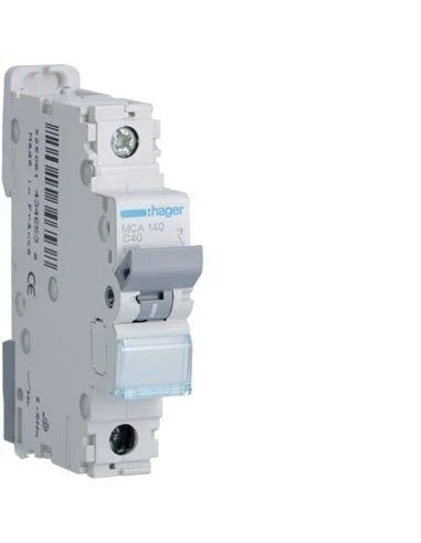 Hager m Series - Automatic magnetothermic -m Curve-c 6ka 1 Pole 40a