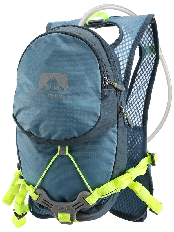 Nathan NS5025 Hpl Hydaration Running Backpack with 2L Bladder, BLUESTONE, Blue Stone