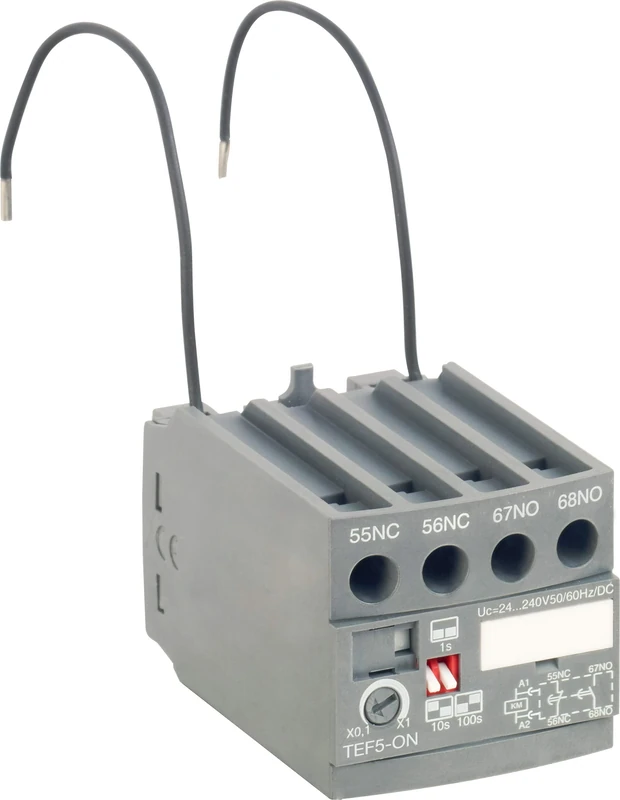 ABB TEF5-ON Frontal Electronic Timer, Block Contactors Accessories (ABB1SBN020312R1000)