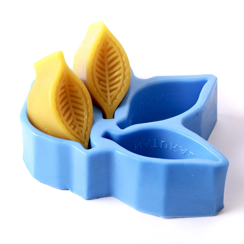 World Of Moulds | Leaves Silicone Mould 4 Cavity x 5