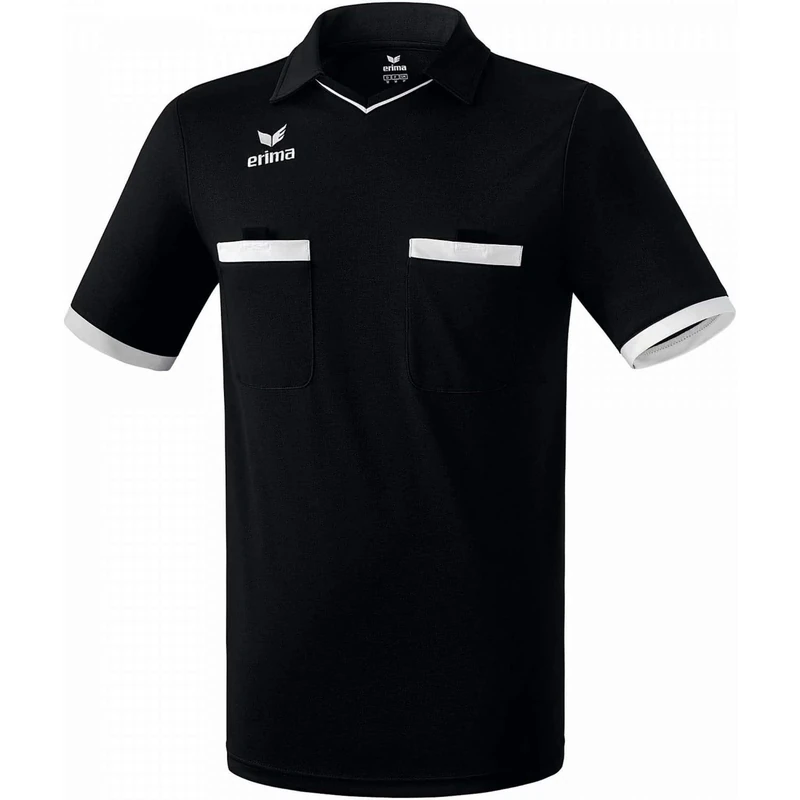 Erima Men's Saragossa Referee Jersey - Black/White, Small