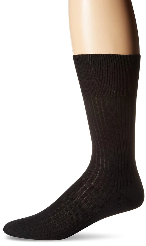 FALKE Men's No. 7 M So Wool Plain 1 Pair Socks, Black 3000, 10-11