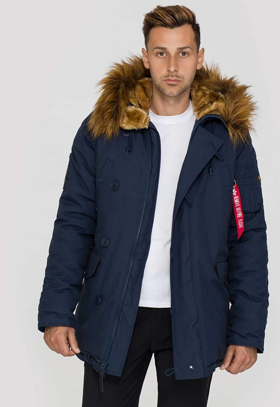 Alpha Industries Explorer Winter Jacket for Men Rep.Blue