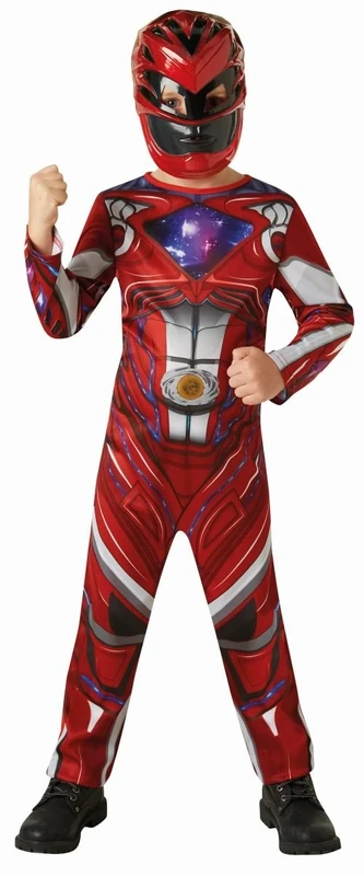 Official Rubie's Power Rangers Movie - Red Ranger Classic Childs Costume Small, 3-4 years