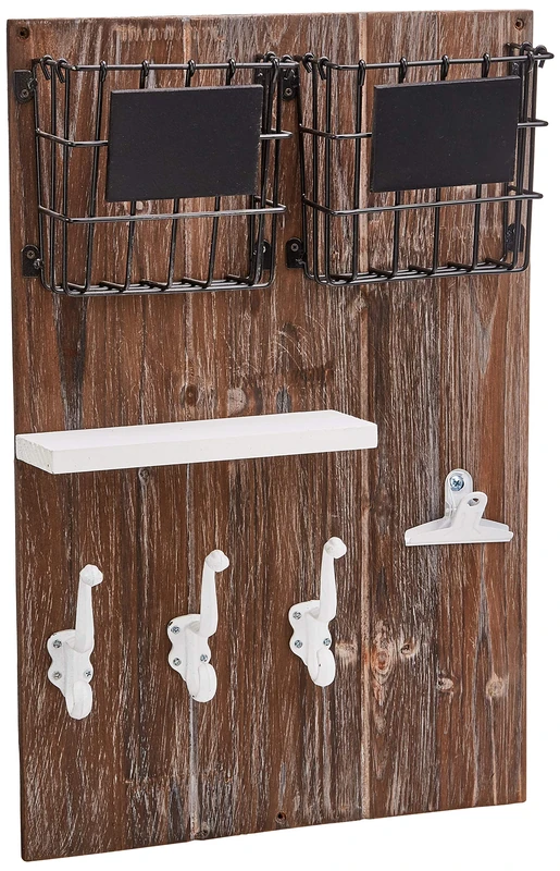 HAKU Möbel Memoboard Vintage, Solid Wood, Mdf, Metal - Size: W 37 cm X H 55 cm X D 9 cm, Style: Industrial