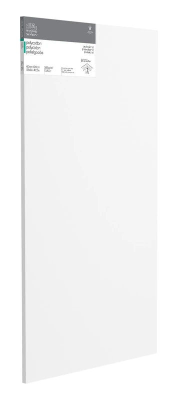 Winsor & Newton 6206029 Professional Stretcher Frame Made of Cotton Blend, 385 g/m², Triple Primed, Medium Grit, Ideal for Oil Paints and Acrylic Paints - 60 x 120 cm