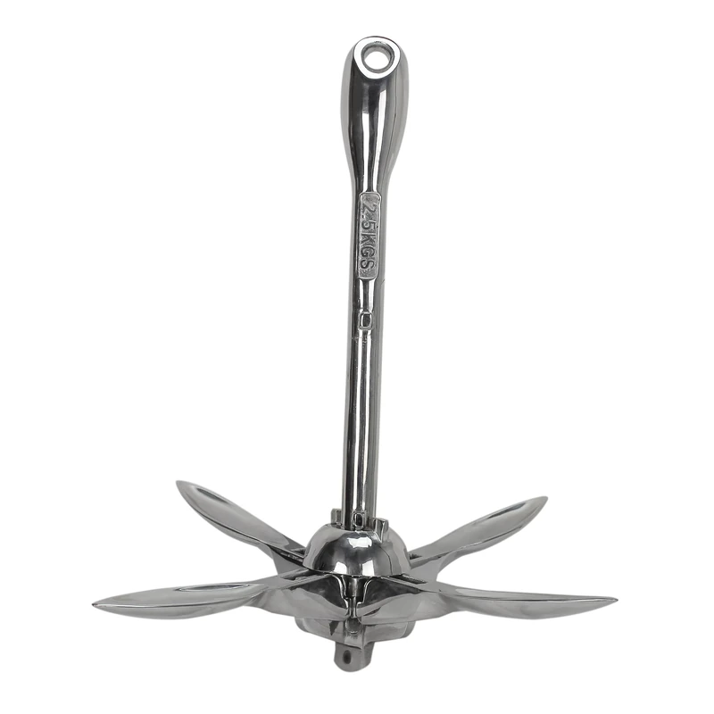 Extreme Max 3006.6675 BoatTector Folding/Grapnel Anchor, Stainless Steel - 3.5 lb.