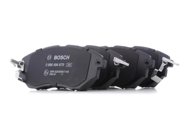 Bosch BP1674 - Brake Pads Car Front Axle - Bosch Quality - Reduced Noise and Dust - ECE-R90 Certified - Copper-Free - 1 Set of 4 Pads