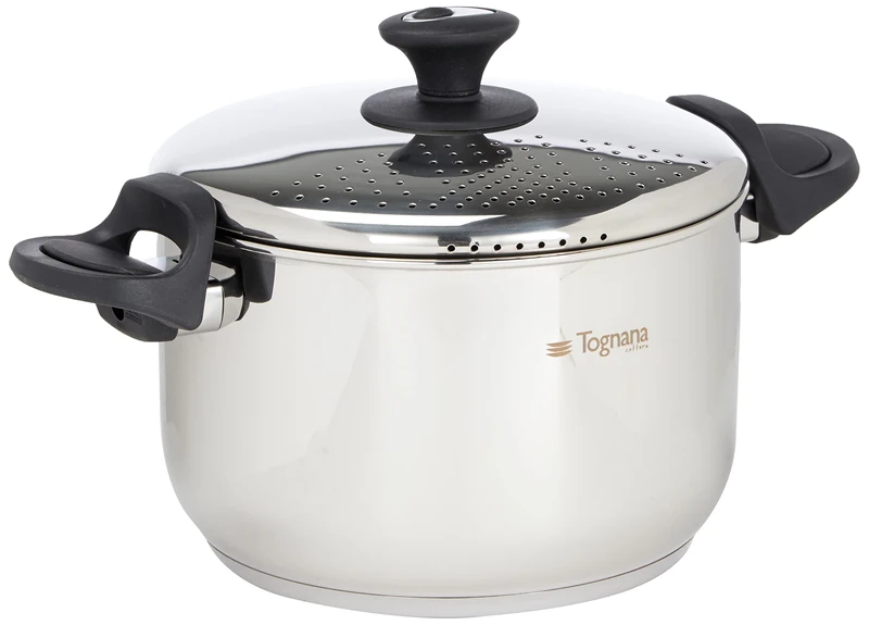 Tognana Vanitosa Pastapot Set, Stainless Steel, Silver, 32.5 x 18 x 23.5 cm