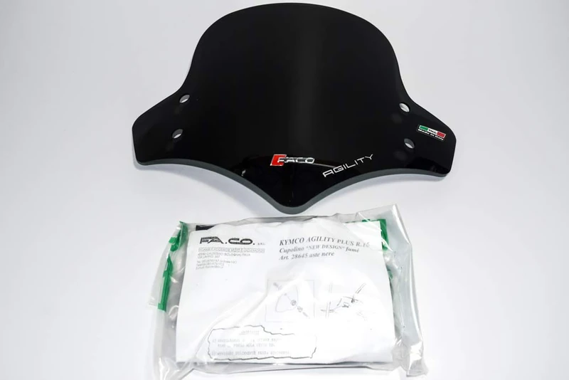 KYMCO AGILITY R16 + PLUS CODE2 Dark Smoked Windscreen
