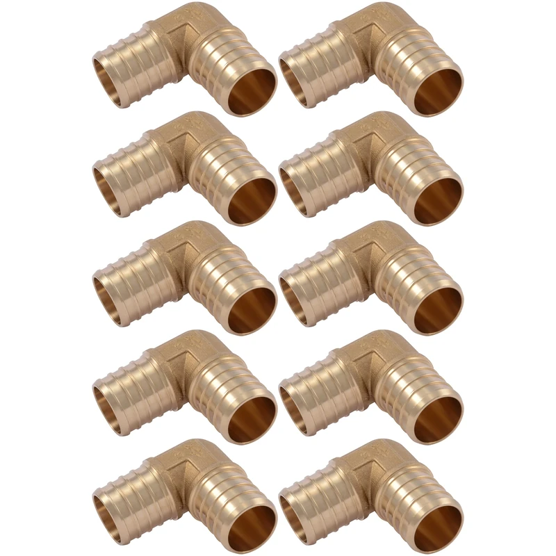 SharkBite UC260LFA10 1" 90 Degree Elbow PEX Barb Fitting (10-Pack), 10 Pack