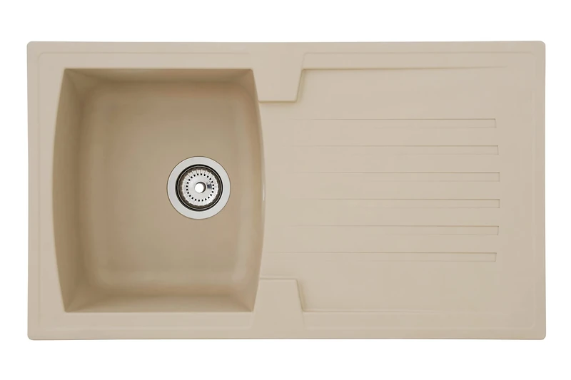 respekta Alineo100 Kitchen Sink, Sandy Beige, 86 cm