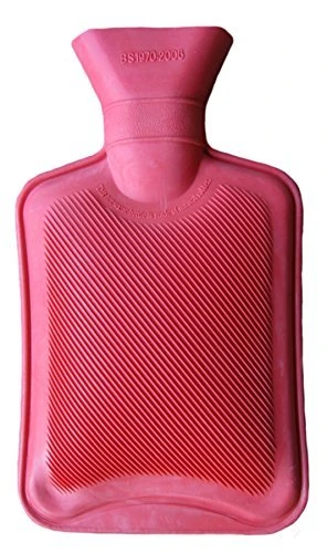 Vagabond Single Side Ribbed Red 1 Litre Hot Water Bottle