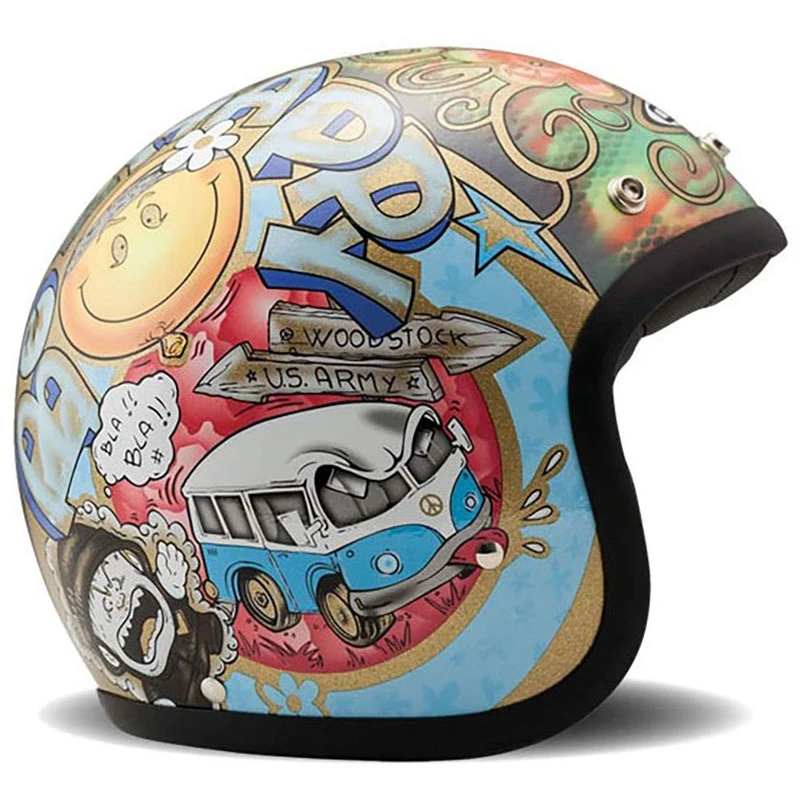 DMD 1JTS30000WS03 Motorcycle Helmet, Multicolor, M