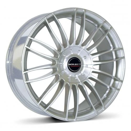 Borbet CW 3 8.5 x 19 ET 50 Bolt Circle 5 x 112 Hub Centering 66.6 CW3 85950112566.6STS, Sterling Silver