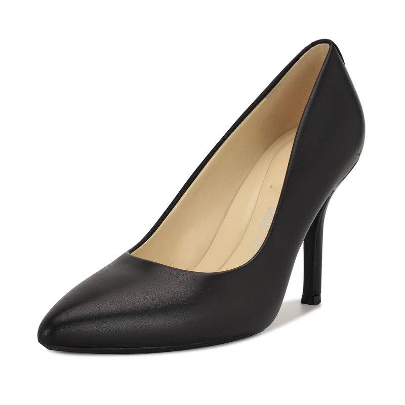 Nine West Women's Wnfifth9x9 Pump, Black Calf Leather, 7 UK