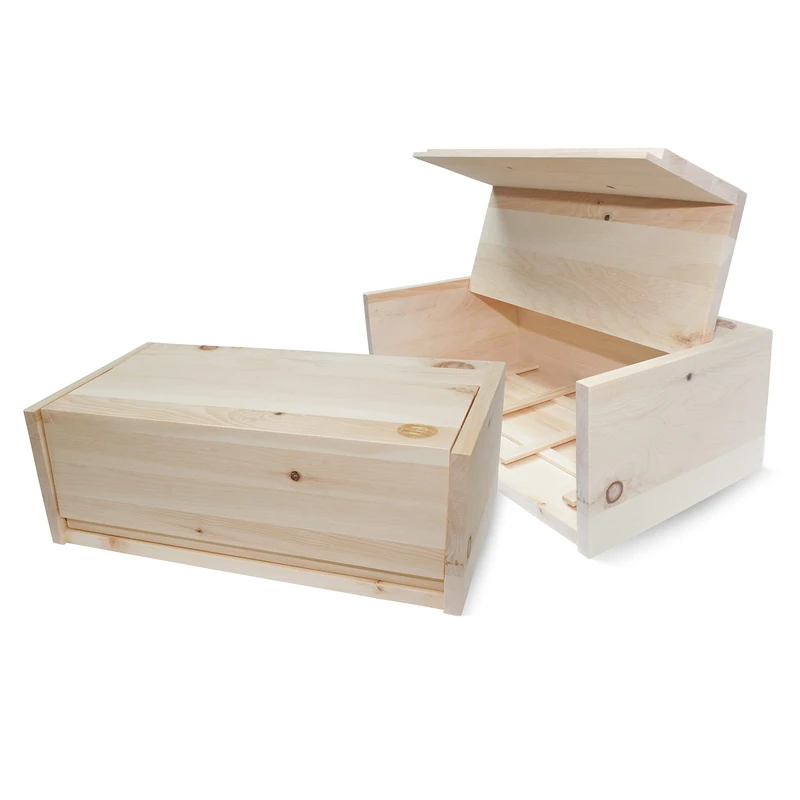 Zirben Familie Bread Crate-Fresh and Good for Longer, Pine Wood, 16 x 45 cm