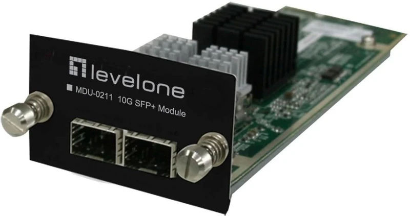LevelOne MDU-0211 10 Gigabit Ethernet Network Switching Module (10 Gigabit Ethernet, SFP+, GTL-2881 GTL-2882 GTL-2891, 61mm, 168mm, 39mm)