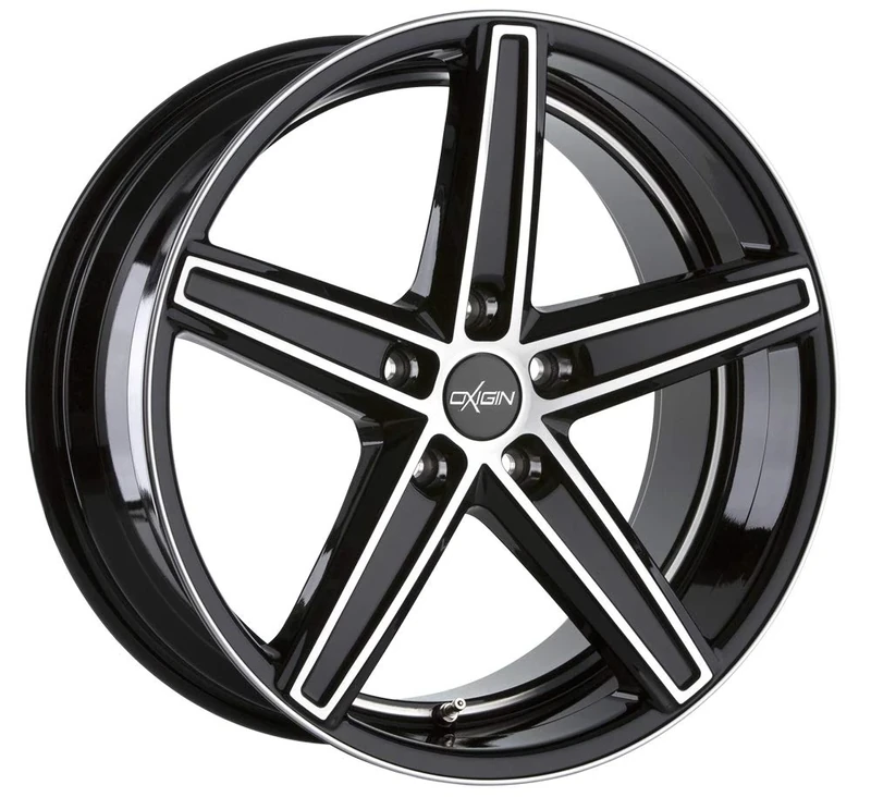 Oxigin 18 Concave 11.50 x 21 Offset 32 Bolt Pattern 5.00 x 120.00 Centre Bore 76.90 OXACHTZE11521K132BFPHD, Black Full Polish
