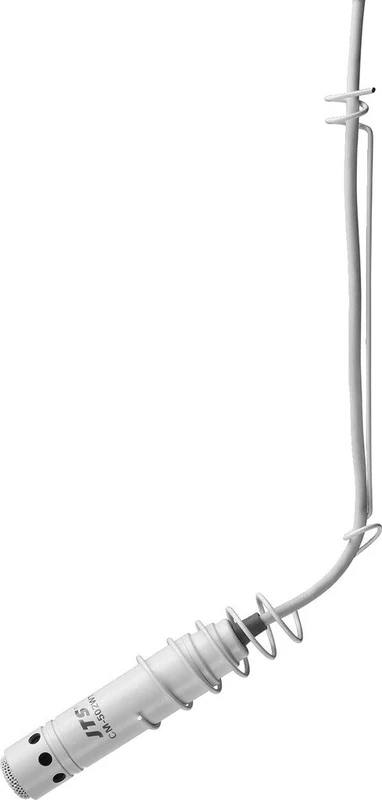 JTS CM-502WT Electret Hanging Overhead Microphone Supercardioid Characteristics White
