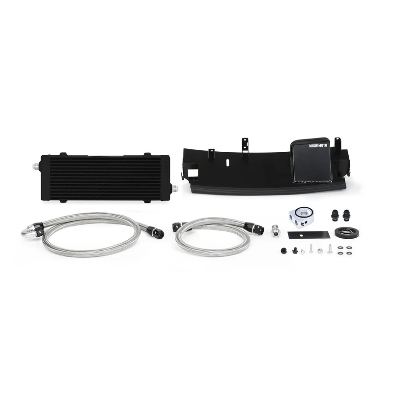Mishimoto MMOC-RS-16BK Oil Cooler Compatible With Ford Focus RS, 2016+, Black Non-Thermostatic