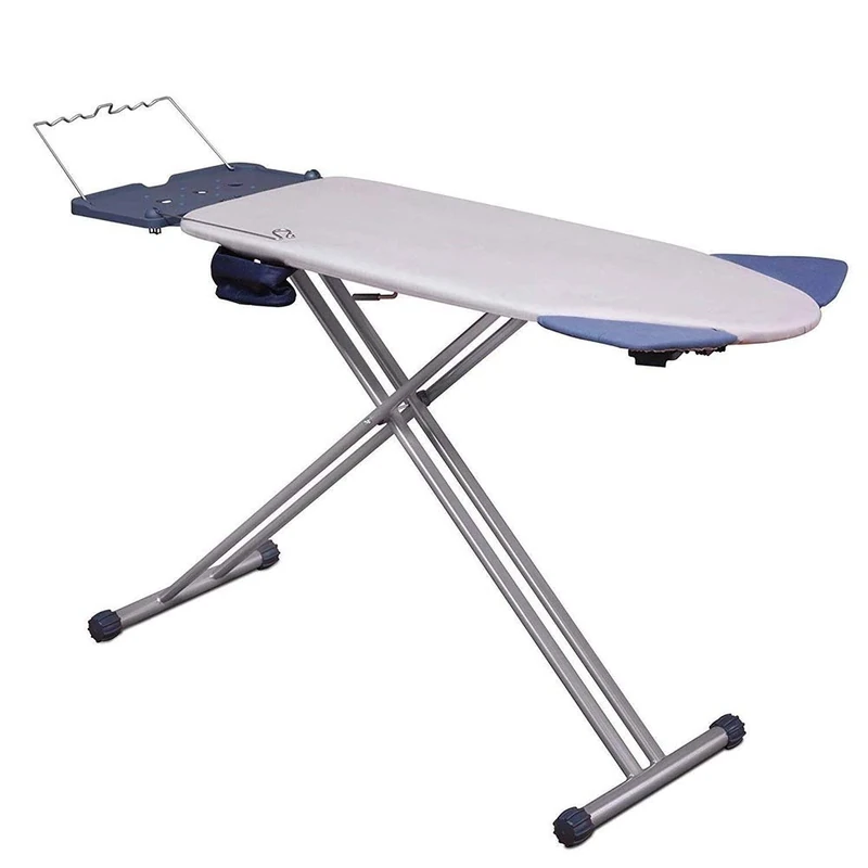 Mabel Home Extra-Wide ironing Pro Board with Shoulder Wing Folding, 8 Feature, with + Extra Cover Grey