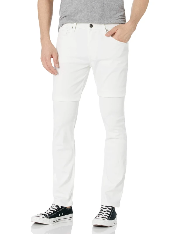 PAIGE Men's Lennox Transcend Slim Fit Pant Jeans, Icecap, 33