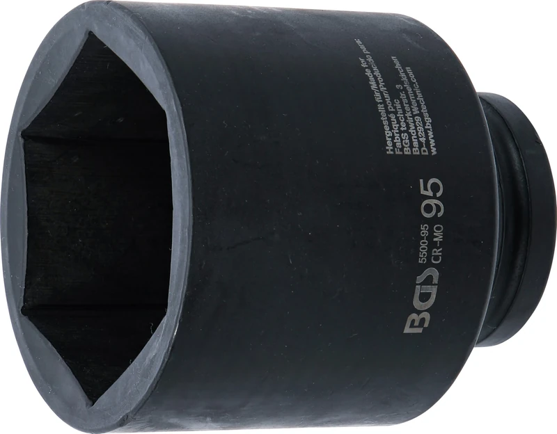 BGS 5500-95 | Impact Socket Hexagon, deep | 25 mm (1") Drive | 95 mm