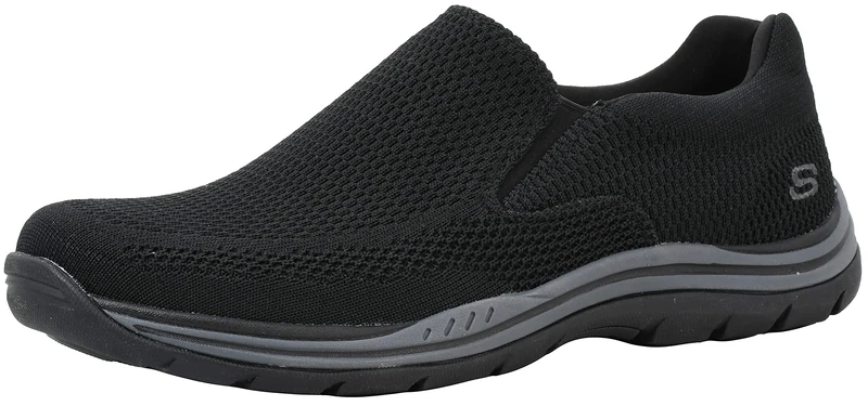 Skechers Men's Expected Gomel Slip-On Loafer, Black, 10 X-Wide
