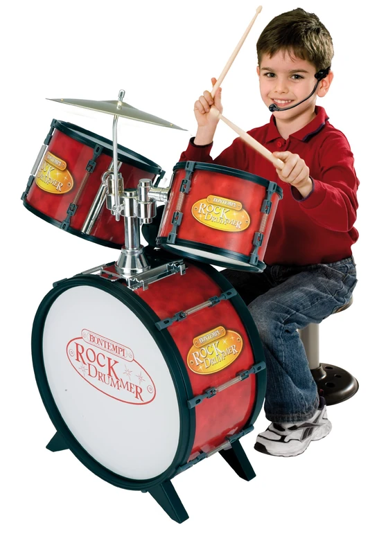 Bontempi 52 6800 Drum Set with Electronic Tutor (4-Piece)