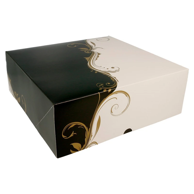 Garcia de Pou Cake without Window in Box, Cardboard, White, 28 x 28 x 10 cm
