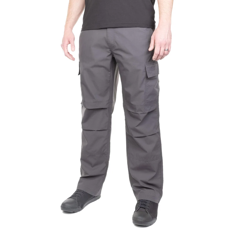 LAPG Men's Core Cargo Tactical Pants, Stretch Waistband, Lightweight & Durable Ripstop CCW Cargo Pants for Men, Charcoal, 34W x 32L