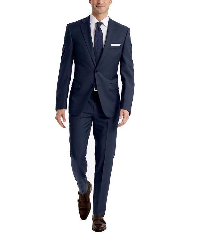 Calvin Klein Men's X Slim Fit High Performance Stretch Suit Separate Pant, Blue, 31 X 30