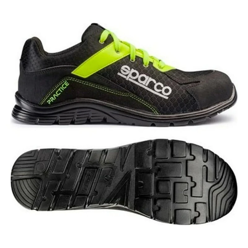 Sparco s0751741nrgf Practice Shoe, Black/Yellow, Size 41