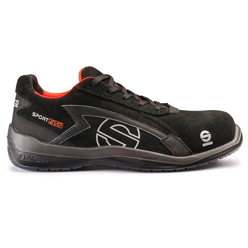 SPARCO Sport Evo Unisex Industrial Shoe, black, 6 UK