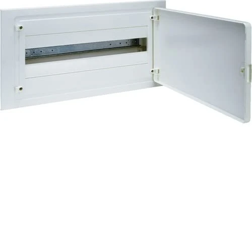 Hager - Recessed Box Golf Series vf 1 Row 18 modules Door White - Image 1