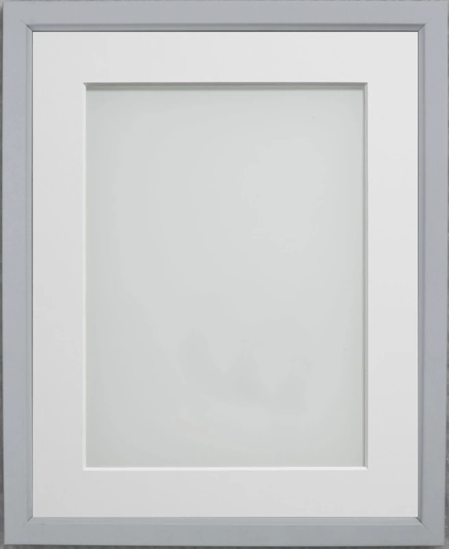 Frame Company Drayton Range Picture Photo Frame with White Mount For Image Size A4, Grey, 14 x 11-Inch - Image 1