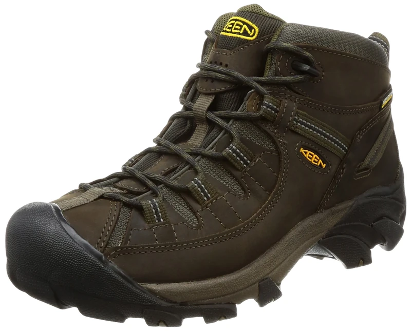 KEEN Men's Targhee 2 Mid Wide Waterproof Hiking Boot, Canteen/Dark Olive, 14 UK - Image 1